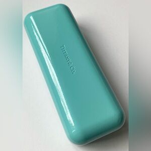 Authentic Tiffany & Co Turquoise Hard Eyeglass Tan Interior (Case Only)